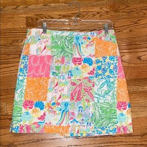 Lilly Pulitzer Grandstand Patch Vintage skirt